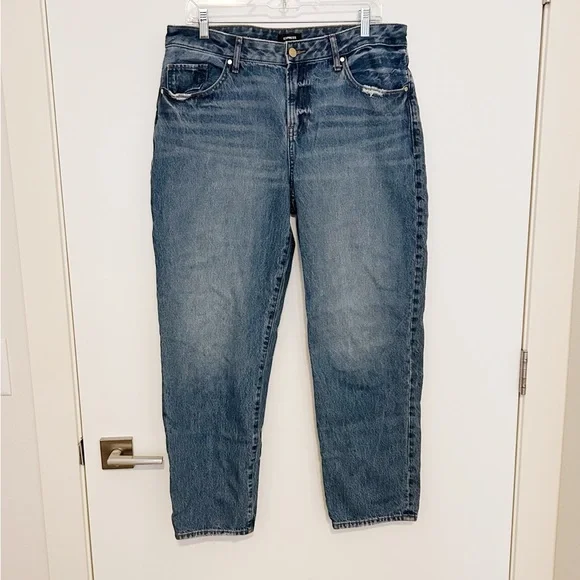 Express Low Rise Boyfriend Jeans - Picture 2 of 6